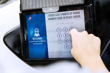 Ford Mondeo Domino's Self-Driving Delivery Vehicle