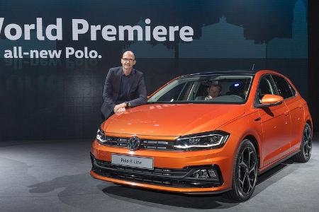 Klaus Bischoff mit dem neuen VW Polo