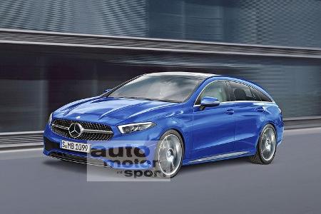 Mercedes CLA Shooting Brake Computer-Retusche