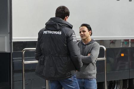 Toto Wolff & Felipe Massa - Formel 1-Test - Barcelona - 28. Februar 2017