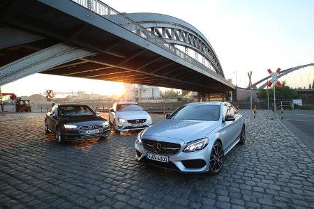 Audi S4 3.0 TFSI Quattro, Mercedes-AMG C 43 4Matic, Volvo S60 Polestar