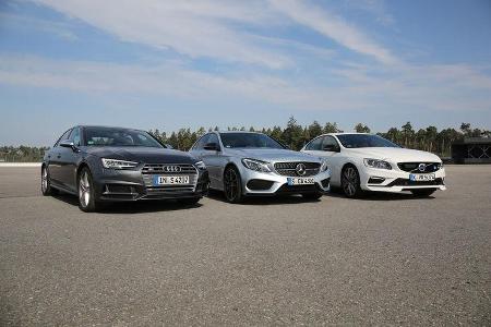 Audi S4 3.0 TFSI Quattro, Mercedes-AMG C 43 4Matic, Volvo S60 Polestar