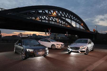 Audi S4 3.0 TFSI Quattro, Mercedes-AMG C 43 4Matic, Volvo S60 Polestar