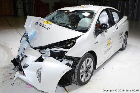 EuroNCAP Crashtest Toyota Prius