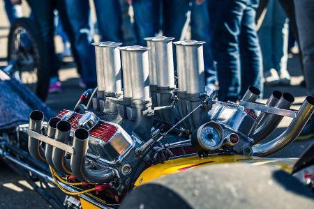 Flugplatzblasen 2016, Dragster, Motor, V8