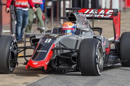 Romain Grosjean - F1-Test Barcelona 2016