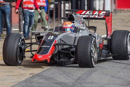 Romain Grosjean - Haas F1 - Formel 1-Test - Barcelona - 22. Februar 2016