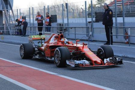 Sebastian Vettel - Ferrari - F1-Test - Barcelona - 27. Februar 2017