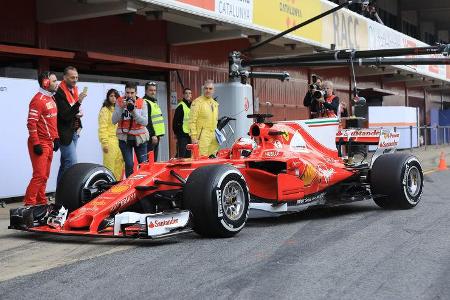 Sebastian Vettel - Ferrari - F1-Test - Barcelona - 27. Februar 2017