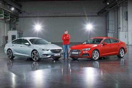 Opel Insignia Grand Sport, Audi A5 Sportback, Seitenansicht