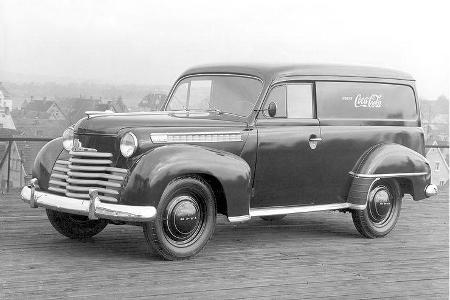 1950: Opel Olympia Lieferwagen, 1950-1951.