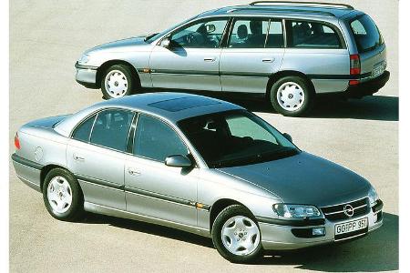 1994: Opel Omega B MV6, Limousine und Caravan, 1994-1997.