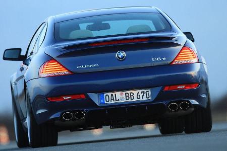 Werte BMW-Alpina B6 S Coupé: 0-100: 4,4 s ; 0-200: 13,1 s ; 0-300 41,5 s ; 0-300-0: 49,3 s