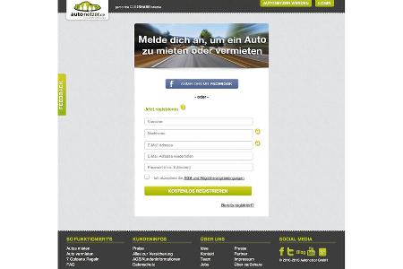 Carsharing, Homepage, autonetzer