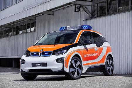 RETTMobil 2016, Einsatzfahrzeuge, Notarzt, Rettungsdienst, BMW i3,