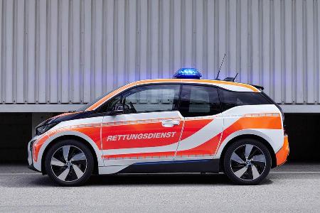 RETTMobil 2016, Einsatzfahrzeuge, Notarzt, Rettungsdienst, BMW i3,