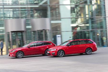 Mazda 6 Kombi Skyactiv-D 175 AWD, Skoda Octavia Combi RS 2.0 TDI 4x4