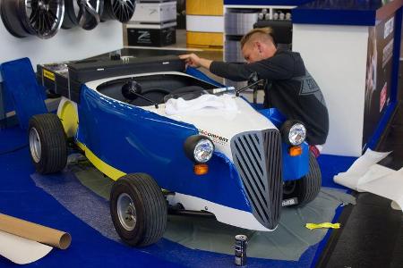 Auch wenn es im ersten Moment wie ein Scherz erscheinen mag, dieser Minihotrod entspricht voll und ganz der StvZO und ist so...