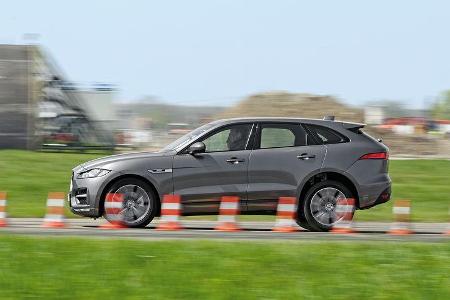 Jaguar F-Pace 30d AWD, Bremstest, Seitenaufbau