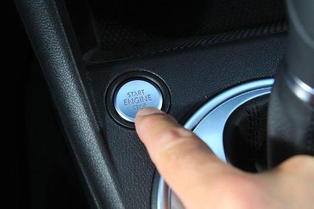 VW Beetle 2.0 TSI, Startknopf