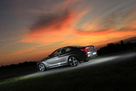 BMW 640i Coupe, Seitenansicht, Abendlicht