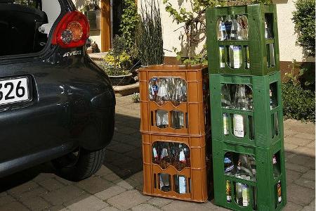 Kein Raumwunder ist der Aygo im Heckabteil.