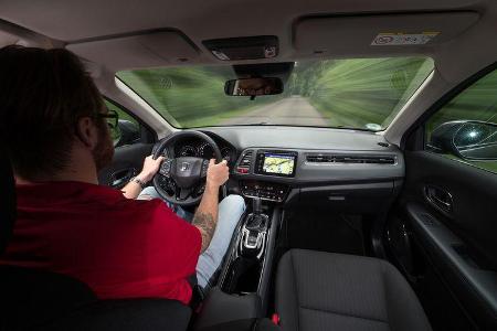 Honda HR-V 1.6i-DTEC, Cockpit, Fahrersicht