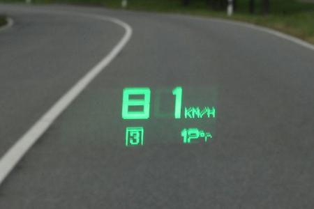 Saab 9-5, Head-up-Display