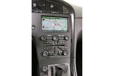 Saab 9-5, Mittelkonsole, Navigationssystem