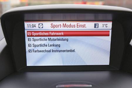Opel Zafira Tourer 1.4 Turbo, Display