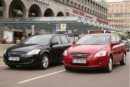 Kia Ceeâd Benziner mit 109 PS gegen die 115-PS-Dieselvariante.