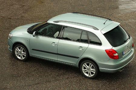 Skoda Fabia schräg von oben