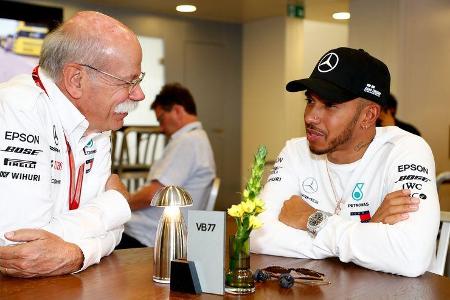Dieter Zetsche & Lewis Hamilton - Mercedes - Formel 1 - GP Spanien - Barcelona - 12. Mai 2018