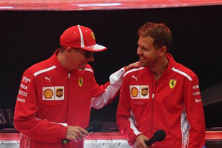Kimi Räikkönen & Sebastian Vettel - Ferrari - Formel 1 - GP Spanien - Barcelona - 12. Mai 2018