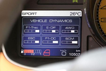Ferrari FF, Monitor, Anzeige
