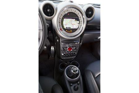 Mini Cooper S Countryman ALL4, Mittelkonsole, Infotainmentsystem