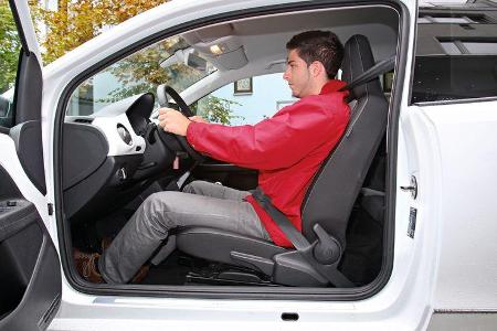 VW Up 1.0 White, Fahrersitz