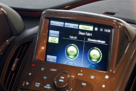 Opel Ampera, Bildschirm, Effizienz-Bälle