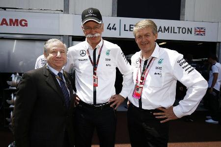 Jean Todt - Dieter Zetsche - Thomas Weber - Formel 1 - GP Monaco - Sonntag - 24. Mai 2015