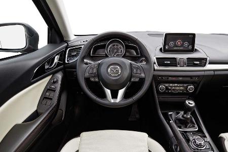 Mazda 3 Diesel Innenraum vorne ohne Fahrer