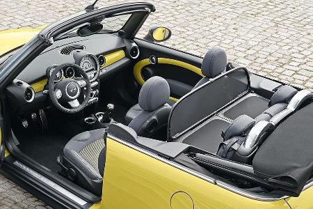 Das Interieur kann Mini-typisch mit verschiedenen Farb- und Materialvarianten individuell gestaltet werden.