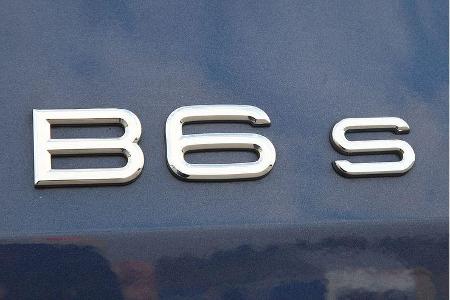 Der B6 S: 530 PS, 13,1 Sekunden auf Tempo 200, 5,1 Sekunden später Tempo Null.