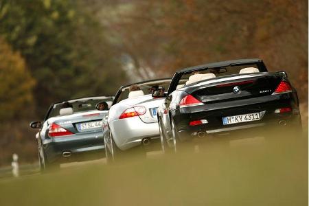 BMW 650i Cabrio - Jaguar XK 4.2 V8 Cabrio - Mercedes SL 500 03