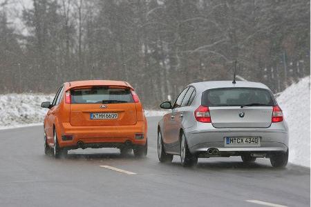 BMW 130i gegen Ford Focus ST 02