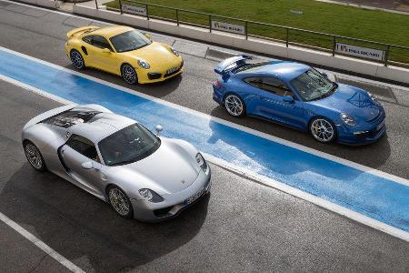 Porsche 911 GT3, Porsche 918 Spyder, Porsche 911 GT3, Le Castellet