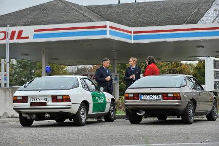 Porsche 924, Polizeiwagen, Heckansicht
