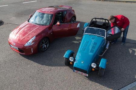 Caterham Seven 165, Nissan 370Z, Draufsicht