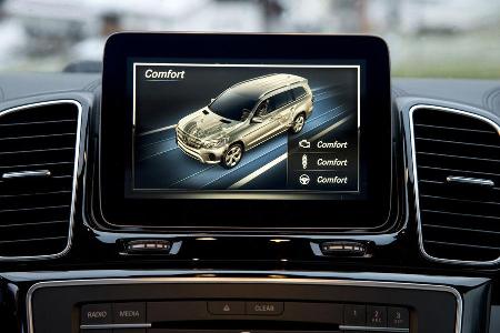 Mercedes GLS, Fahrbericht, Boardcomputer
