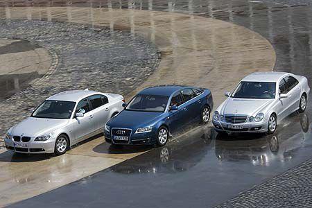 Im Diesel-Vergleich stehen sich BMW 520d, Audi A6 2.7 TDI und Mercedes E 220 CDI gegenüber.