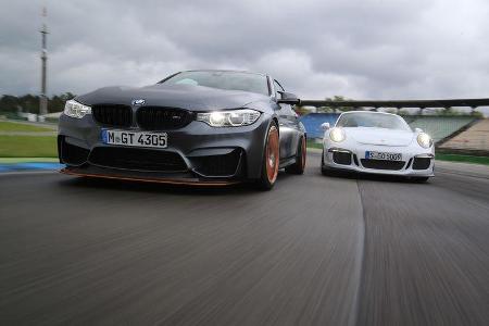 BMW M4 GTS, Porsche 911 GT3, Frontansicht